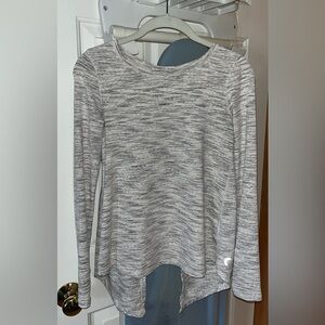 Gray & White Zyia Long Sleeve Shirt